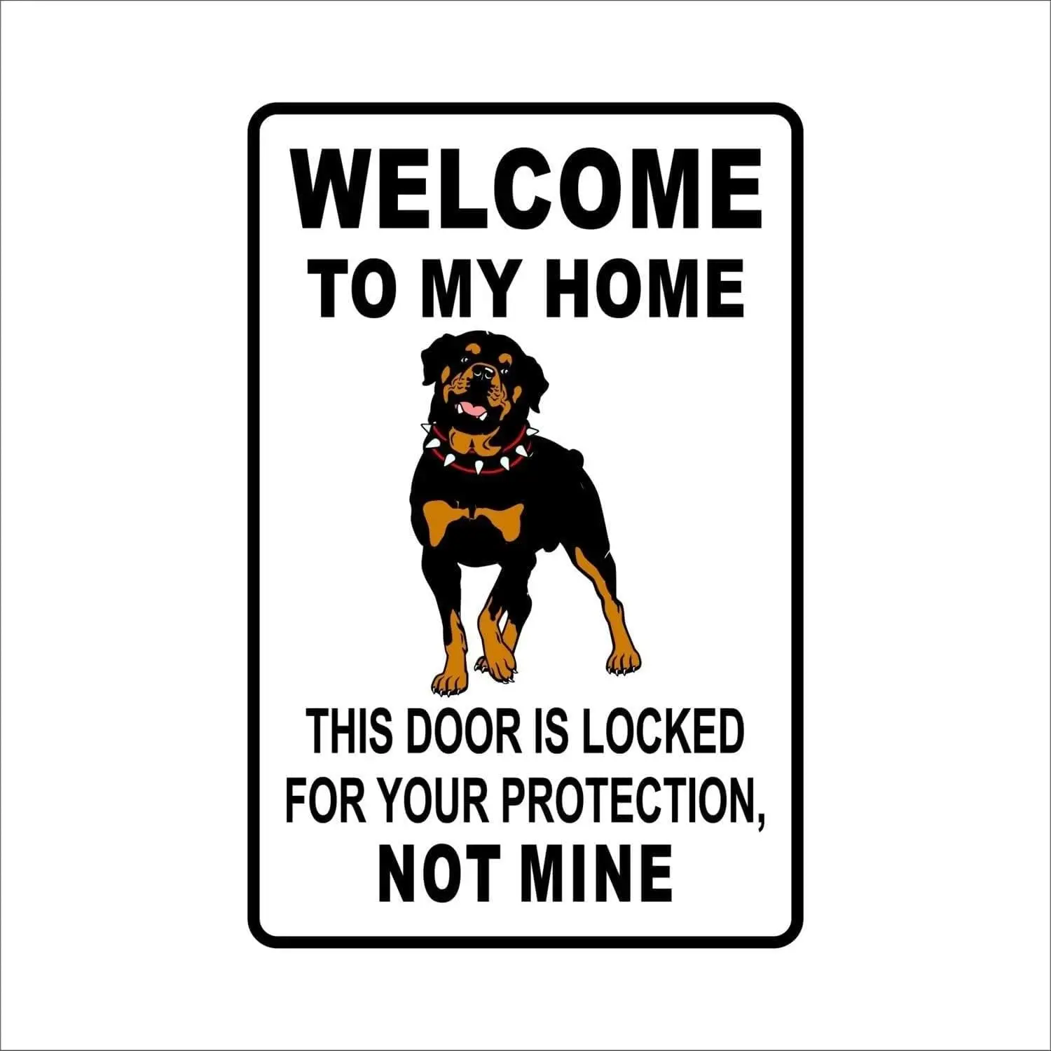 Home Security In My Area - Vintage Rottweiler Evime Hoş Geldiniz Uyarı