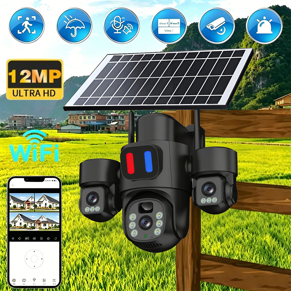Home Security Product - Güneş Enerjili WiFi PTZ Kamera Dış