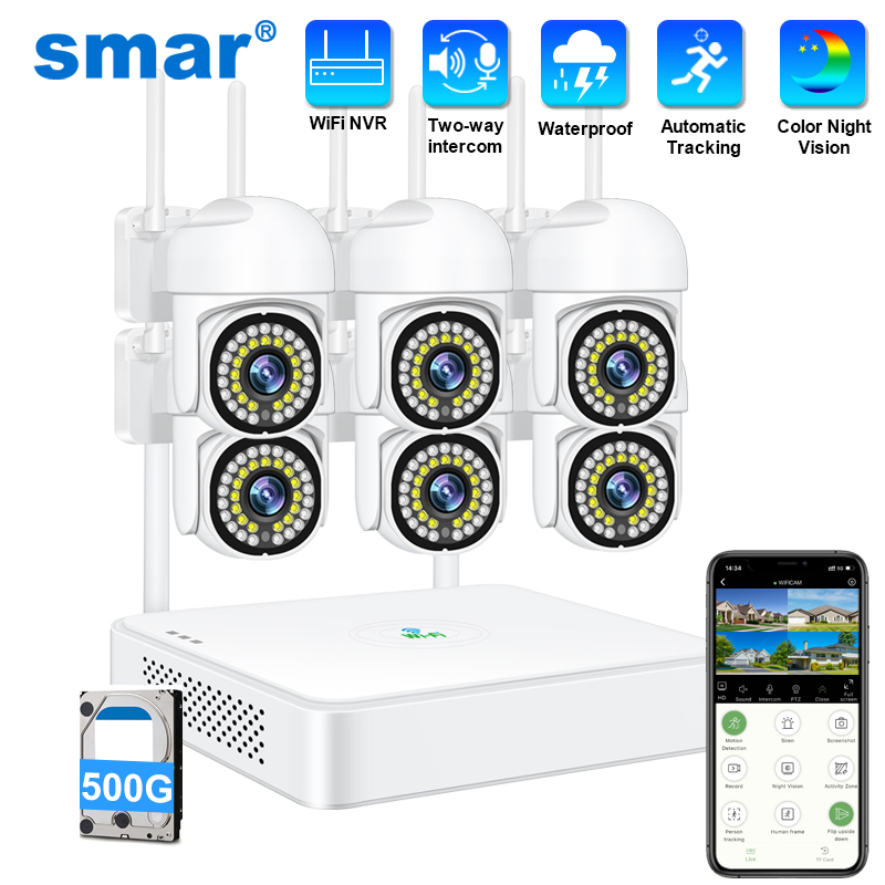 Home Security For Apartments - Smar 3MP Kablosuz CCTV Güvenlik Kamera