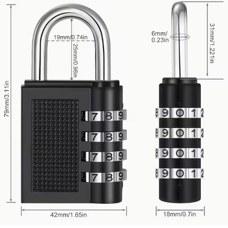 Metal 4 Haneli Şifreli Kilit D - Home Security Essential incelemesi ve fiyatı