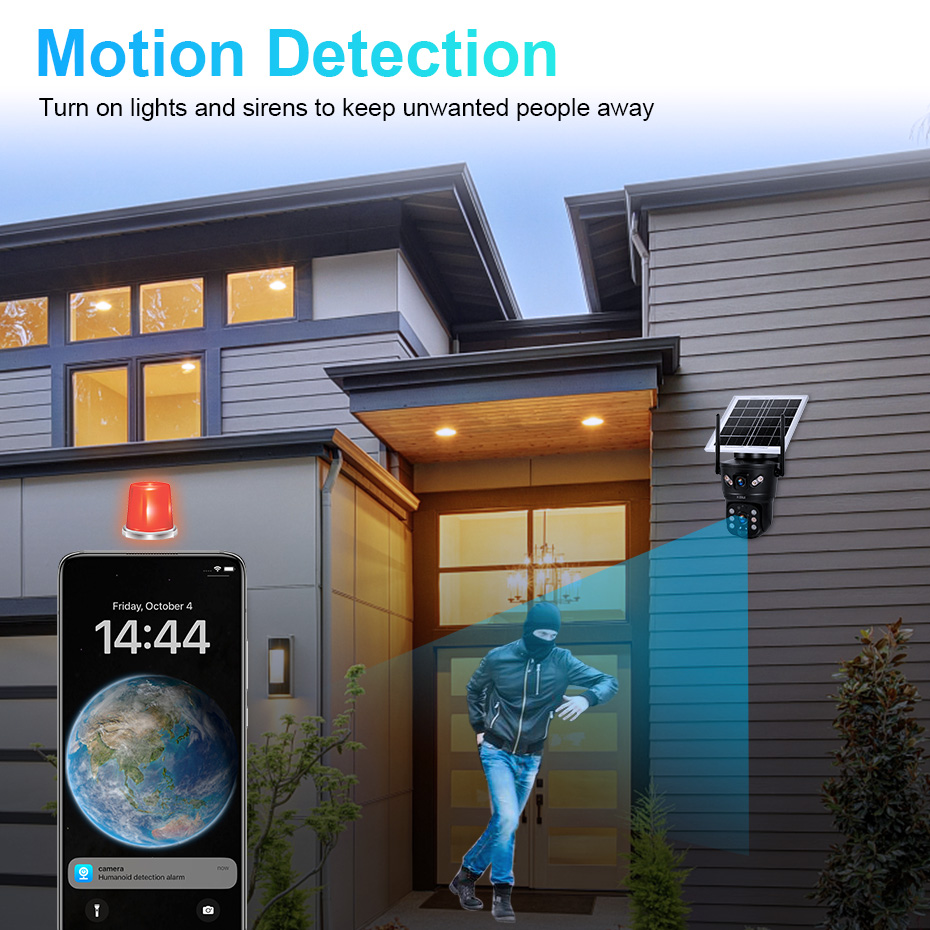 KERUI 6MP 4G SIM WiFi Güneş En - Home Security Product incelemesi ve fiyatı
