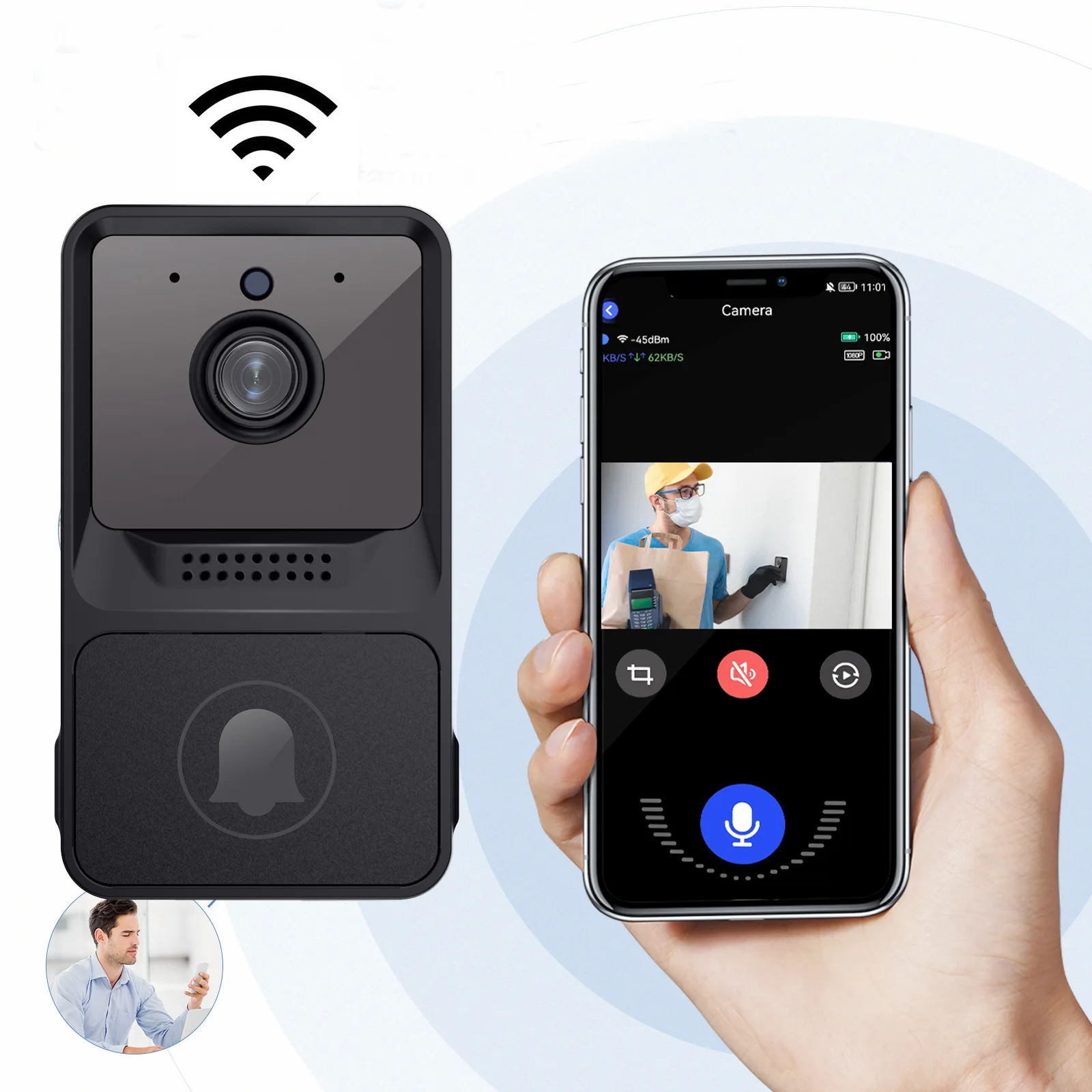 Kablosuz Kapı Zili Kamera Wifi - Home Security Ring Camera incelemesi ve fiyatı