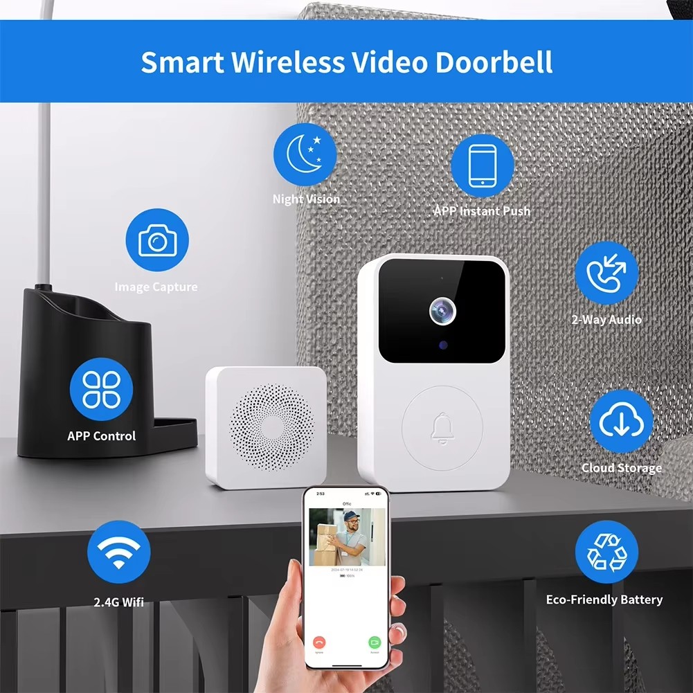 Akıllı Kablosuz Kapı Zili Kame - Home Security Ring Camera incelemesi ve fiyatı