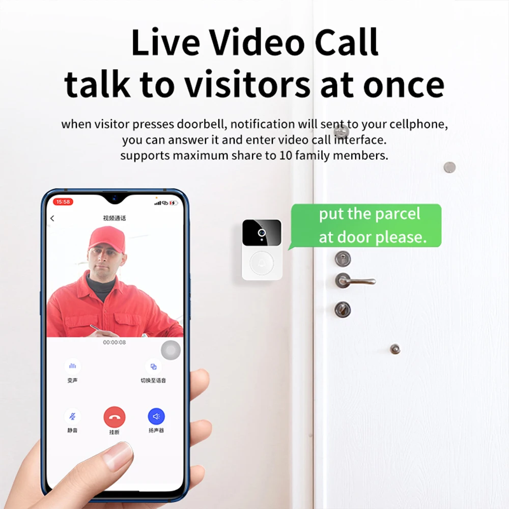 Akıllı Kablosuz Kapı Zili Kame - Home Security Ring Camera incelemesi ve fiyatı