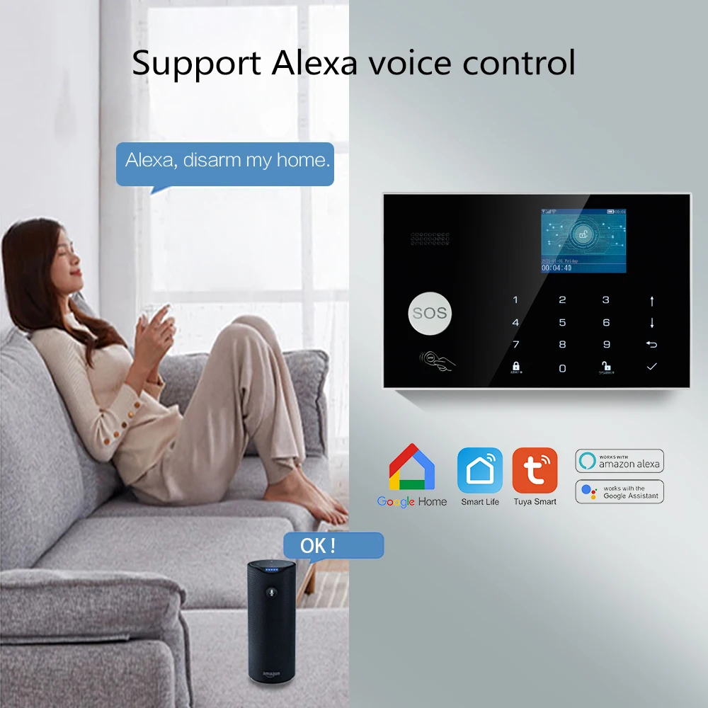 Tuya Kablosuz WIFI GSM Ev hırs - Home Zone Security Camera incelemesi ve fiyatı