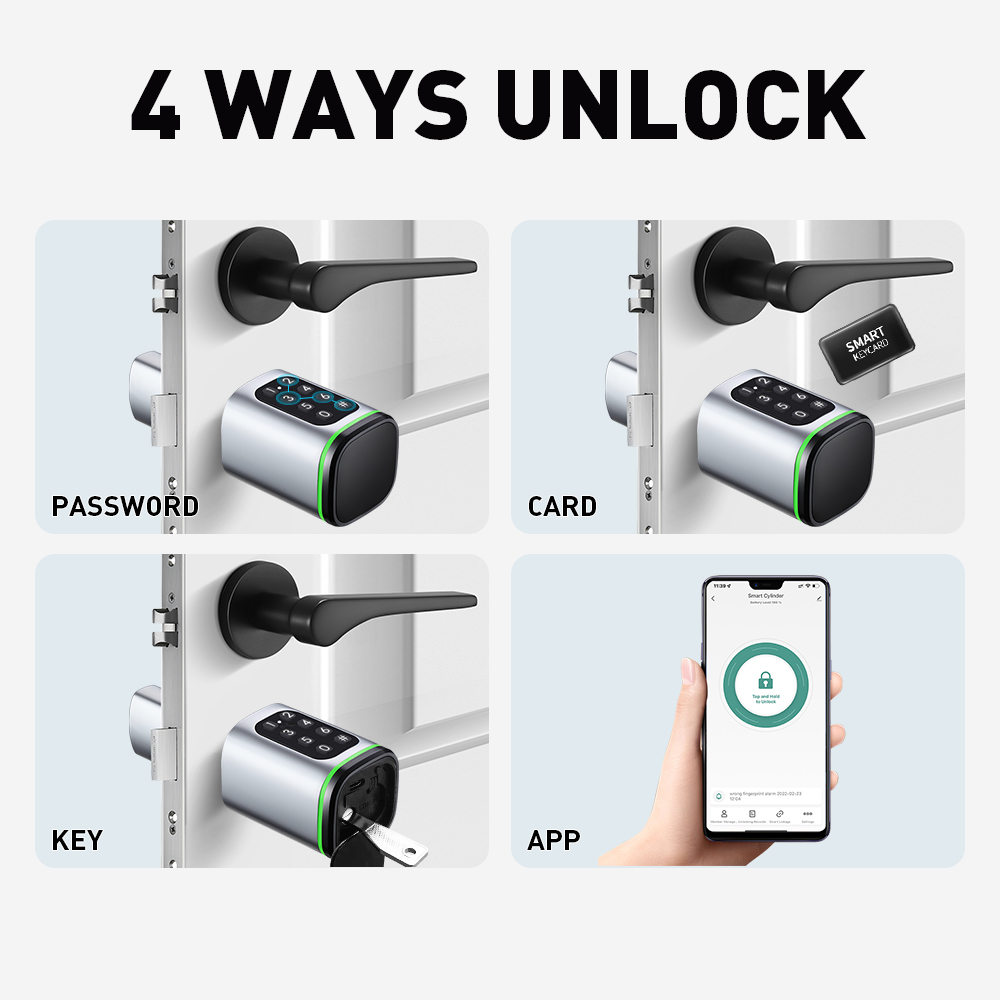 Akıllı Silindir Kilit Tuya 60- - Home Security Essential incelemesi ve fiyatı