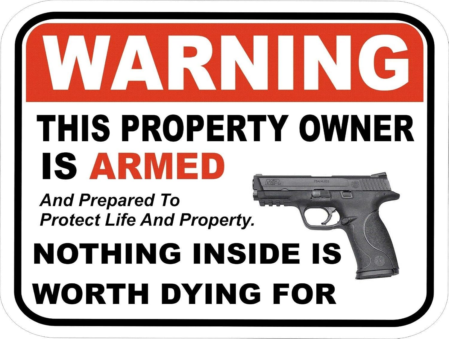 Eeypy Silah Tabanca Uyarı Levh - Home Security Gun incelemesi ve fiyatı